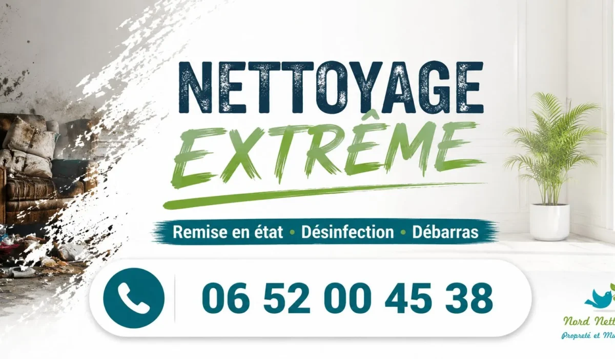 Chantilly : nos prestations de nettoyage extrême