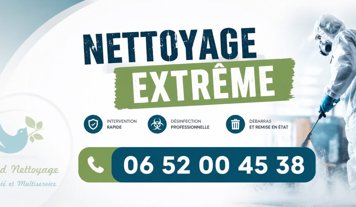 Nettoyage extrême à Chasselay avec intervention rapide pour logements insalubres, syndrome de Diogène, désinfection et débarras.