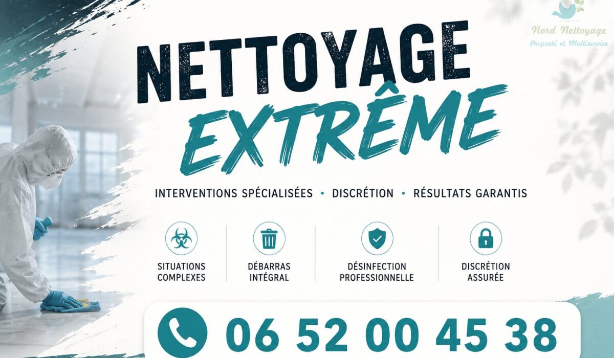 Nettoyage extrême à Châteauneuf-sur-Isère avec intervention rapide après décès, syndrome de Diogène, insalubrité ou sinistre.