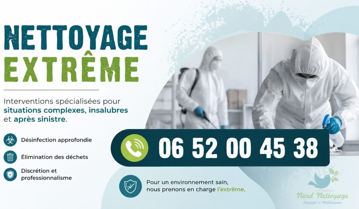 Équipe spécialisée en nettoyage extrême à Châtillon-en-Michaille, intervention après syndrome de Diogène, sinistre, décès et désinfection complète.