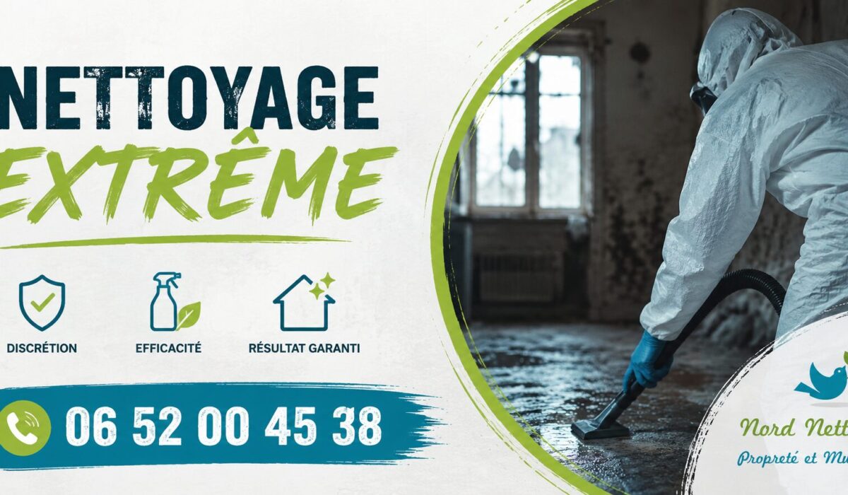 Intervention de nettoyage extrême à Chavanod avec désinfection complète et remise en état de logements insalubres.