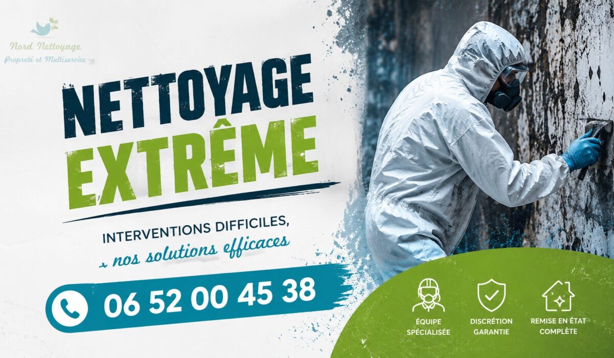 Nettoyage extrême à Chazay-d'Azergues par une équipe spécialisée en remise en état après sinistre, insalubrité ou syndrome de Diogène.