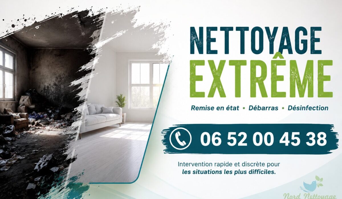 Nettoyage extrême à Chelles avec remise en état complète, débarras et désinfection de logements insalubres.