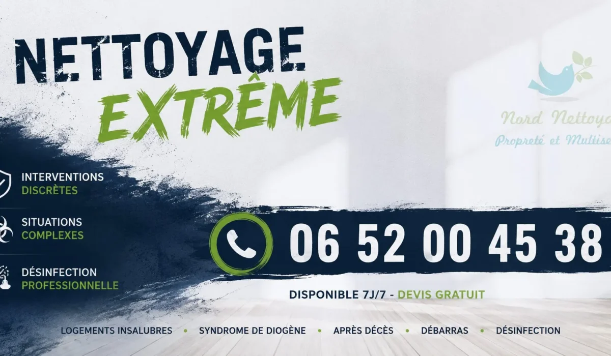 Cheny : nos prestations de nettoyage extrême