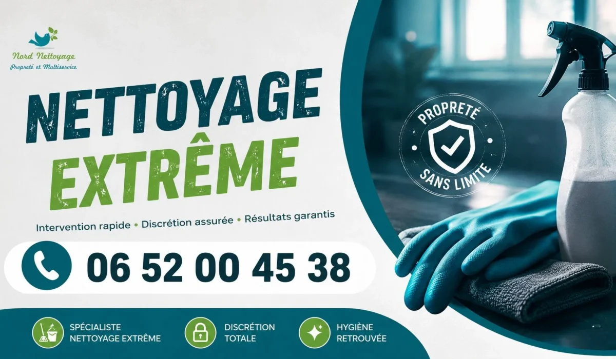 Chéreng : nos prestations de nettoyage extrême