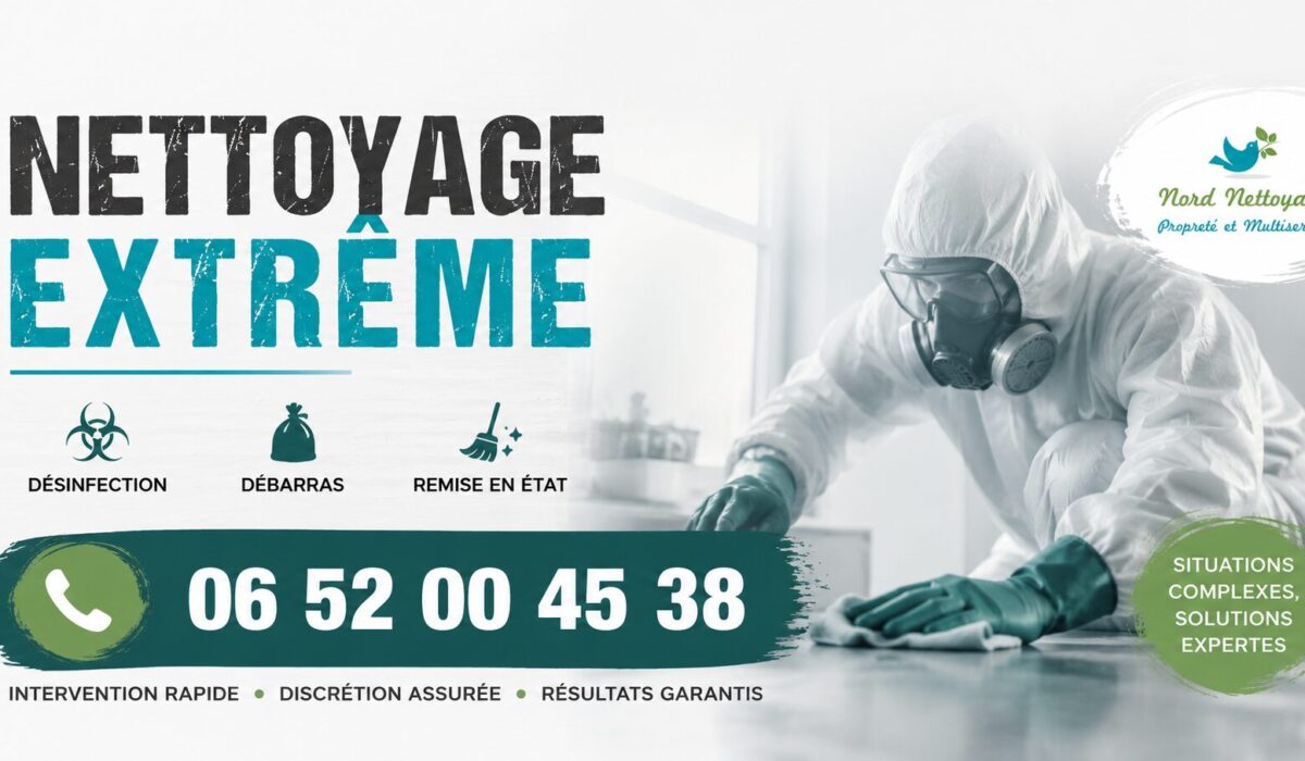 Entreprise de nettoyage extrême à Le Chesnay avec intervention rapide pour logements insalubres, syndrome de Diogène, débarras et désinfection.