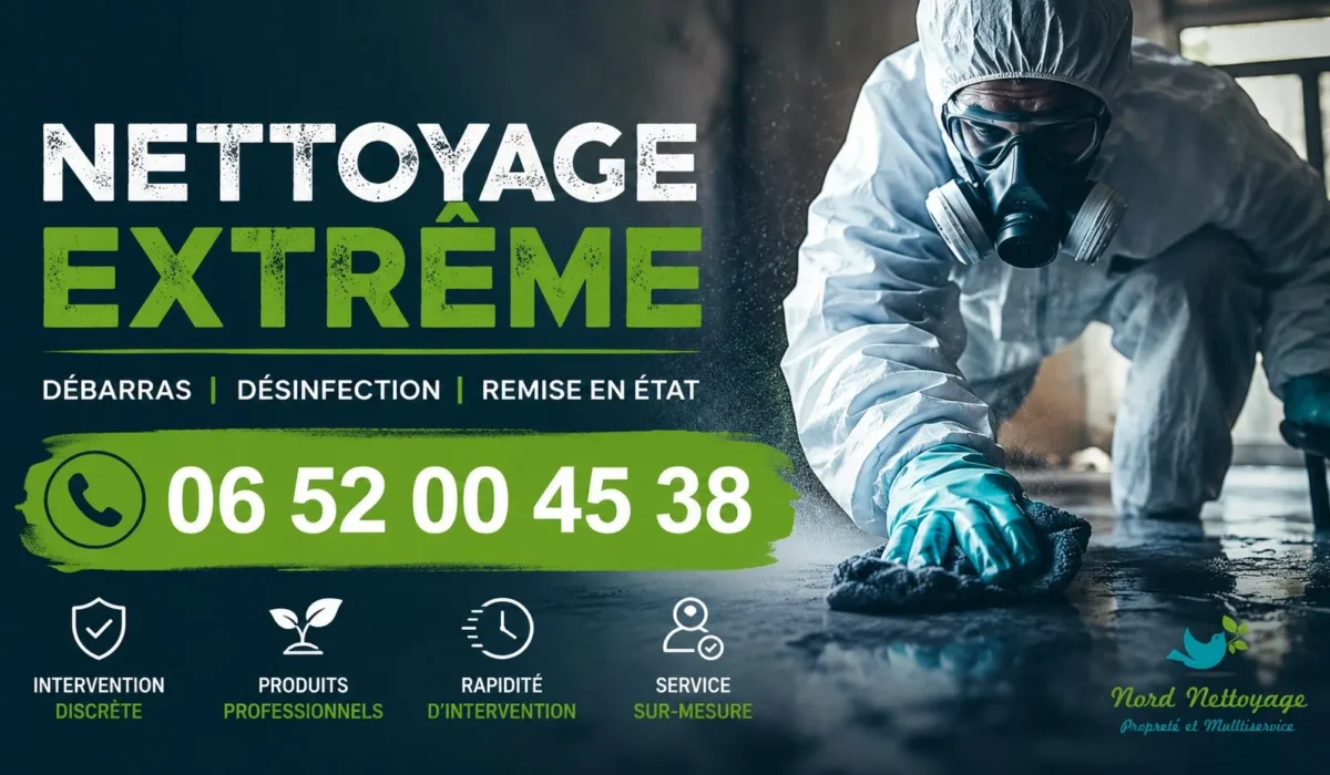 Chocques : nos prestations de nettoyage extrême