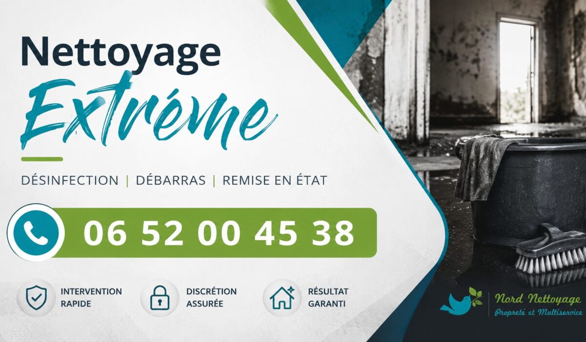 Intervention de nettoyage extrême à Choisy-le-Roi avec désinfection et remise en état complète des locaux encombrés