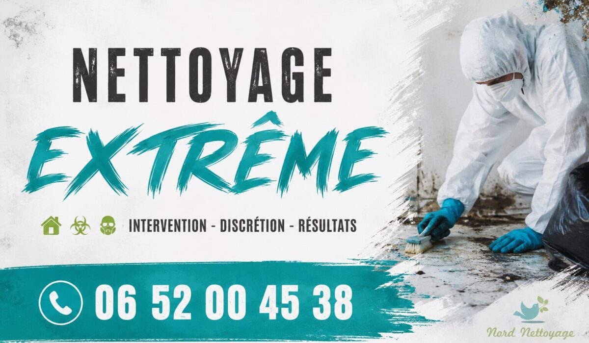 Équipe spécialisée en nettoyage extrême à Chomérac avec intervention rapide pour logements insalubres, syndrome de Diogène, après décès et après sinistre.
