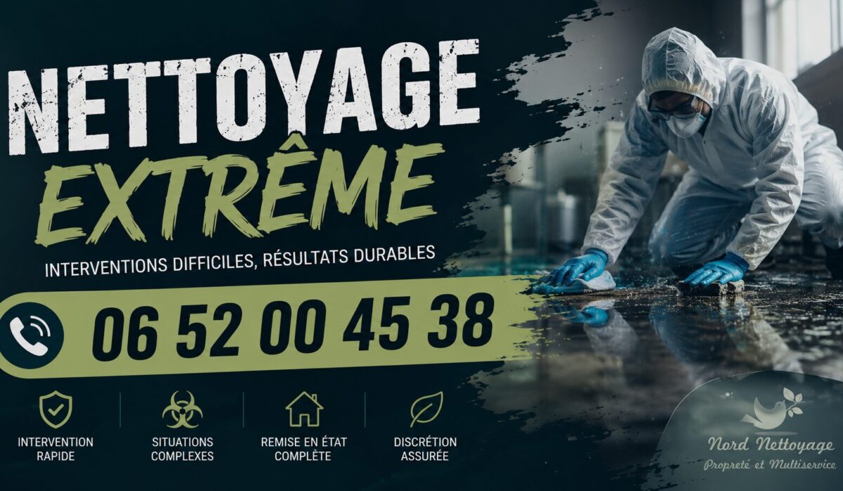 Nettoyage extrême à Collonges-au-Mont-d'Or avec intervention rapide pour logement insalubre, syndrome de Diogène, après décès et désinfection.