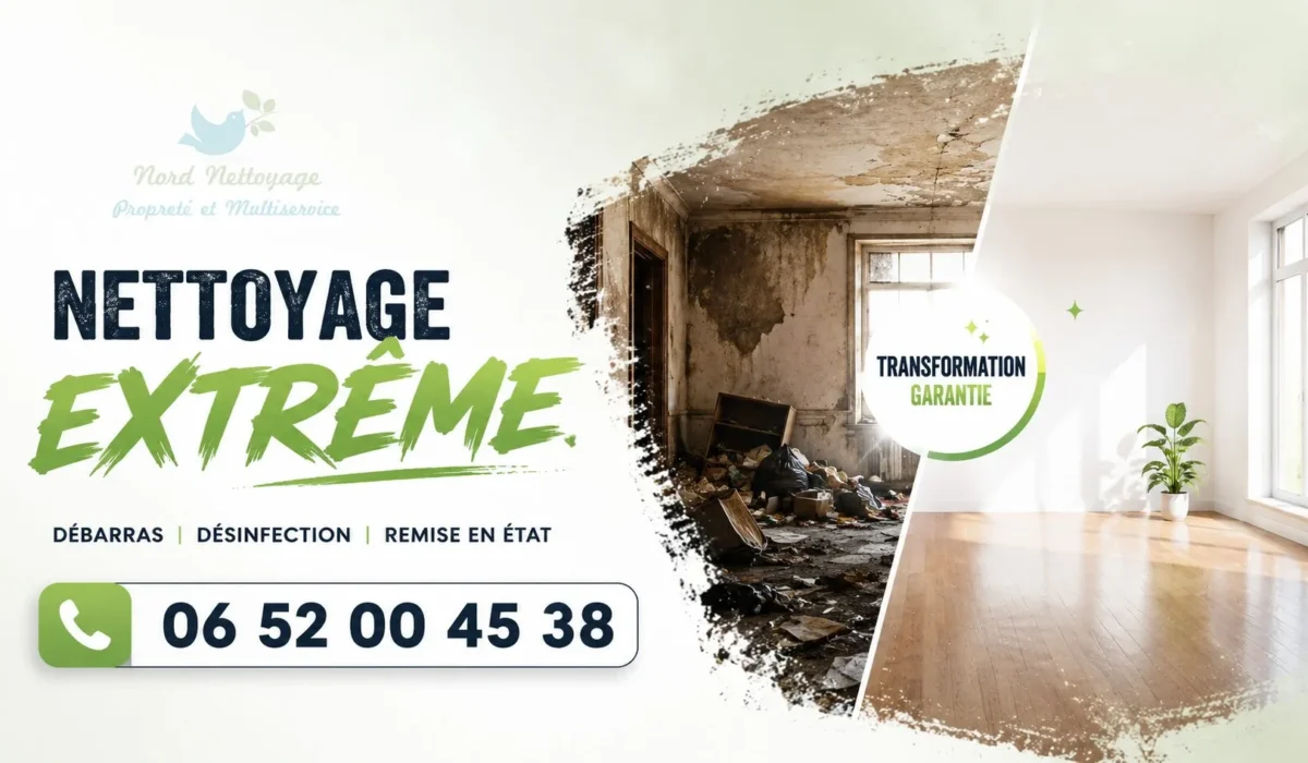 Condé-sur-l’Escaut : nos prestations de nettoyage extrême