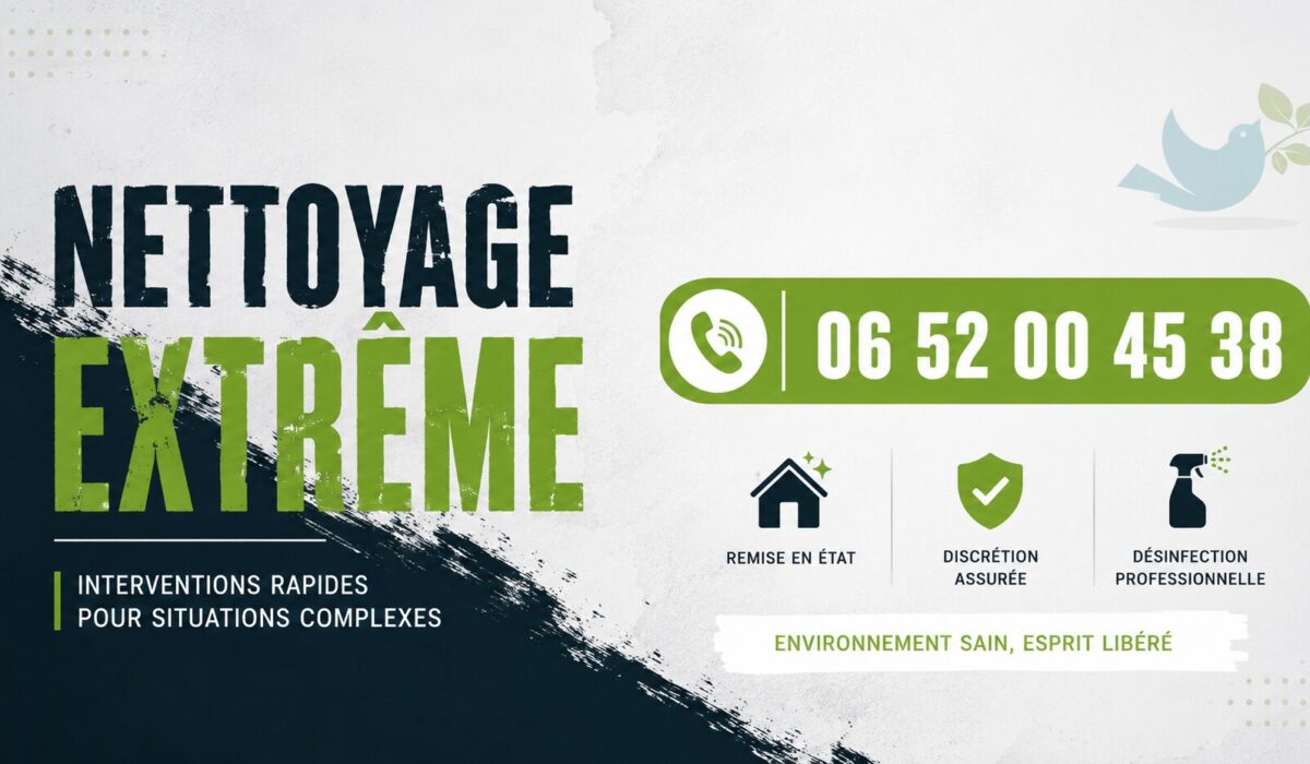 Nettoyage extrême à Corbelin – remise en état de logements insalubres, débarras et désinfection professionnelle