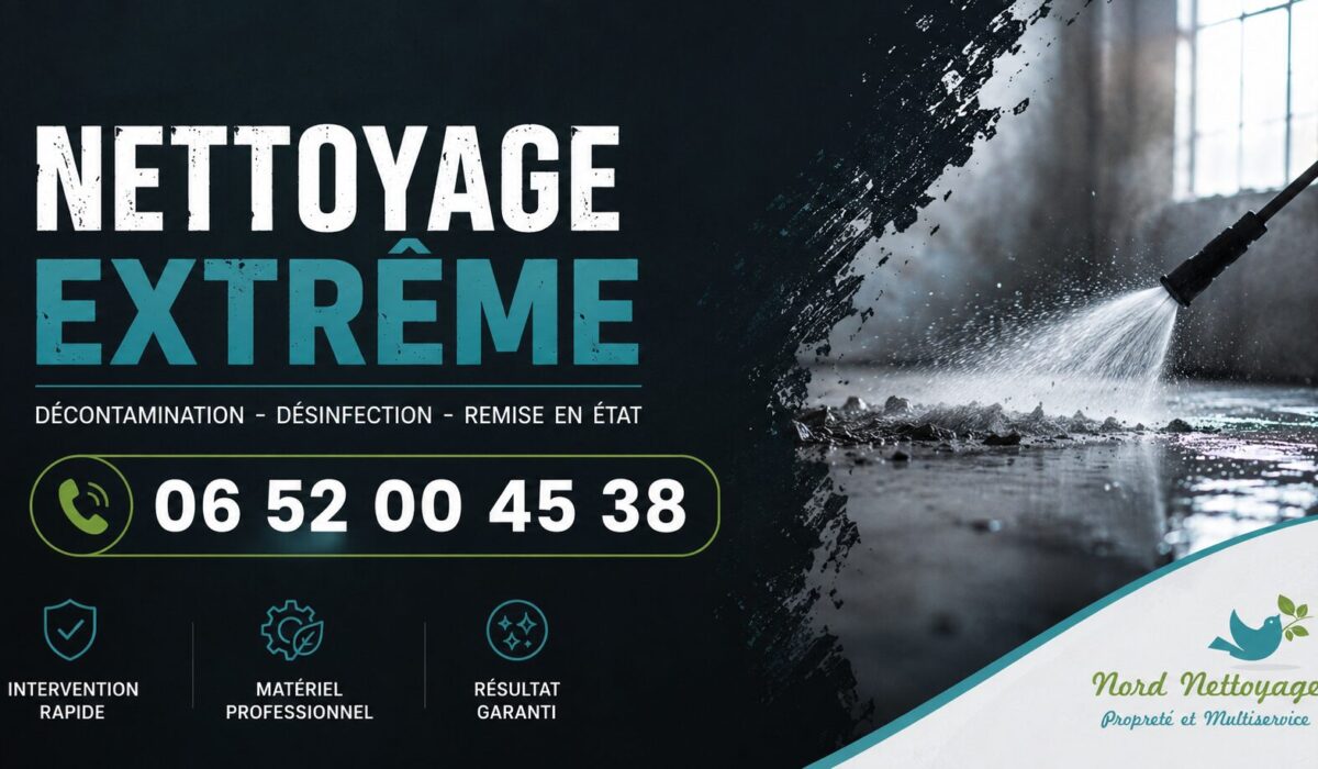 Nettoyage extrême réalisé à Coublevie avec remise en état complète d'un logement par une entreprise spécialisée.
