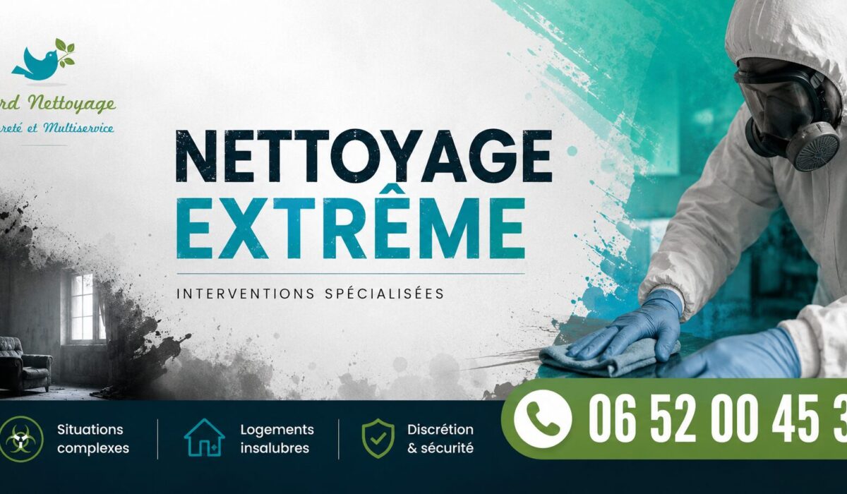 Nettoyage extrême à Creuzier-le-Vieux par Nord Nettoyage, intervention rapide pour logements insalubres, syndrome de Diogène, après sinistre et désinfection.