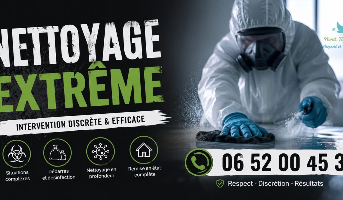 Service de nettoyage extrême à Crissey avec intervention discrète, efficace et numéro de contact