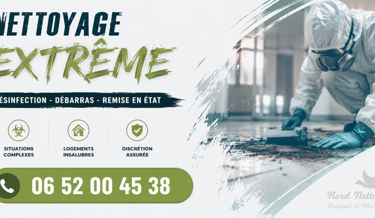Service de nettoyage extrême à Dammarie-les-Lys avec désinfection, débarras et remise en état de logements insalubres.