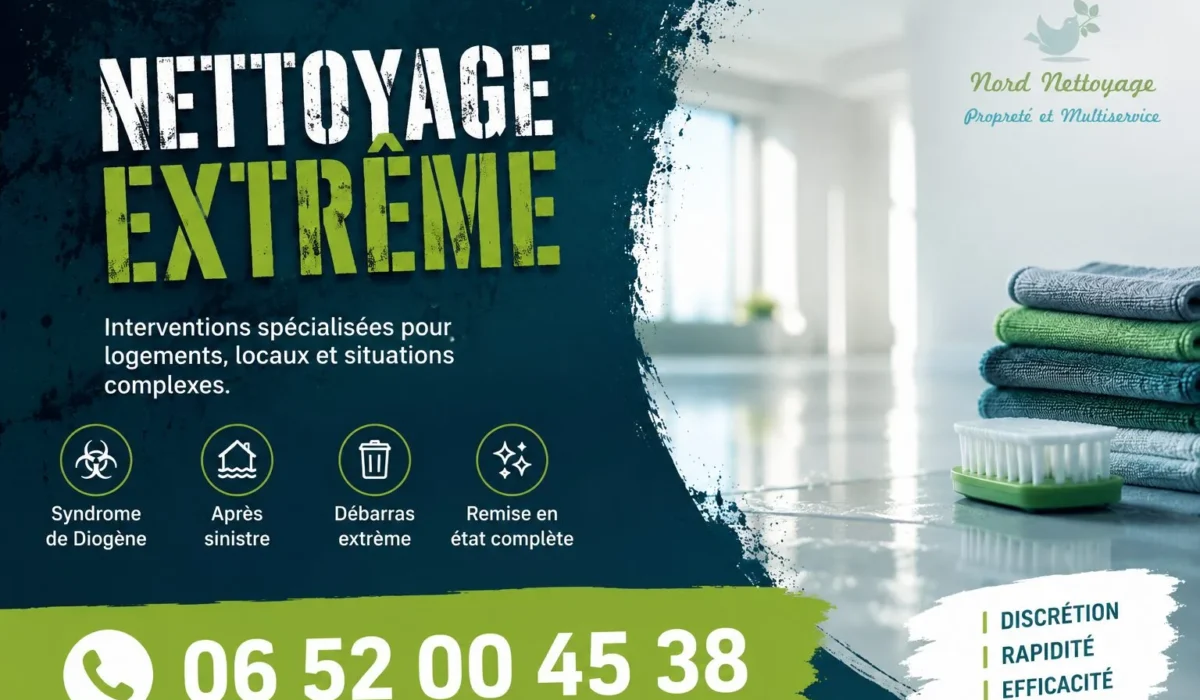 Delle : nos prestations de nettoyage extrême