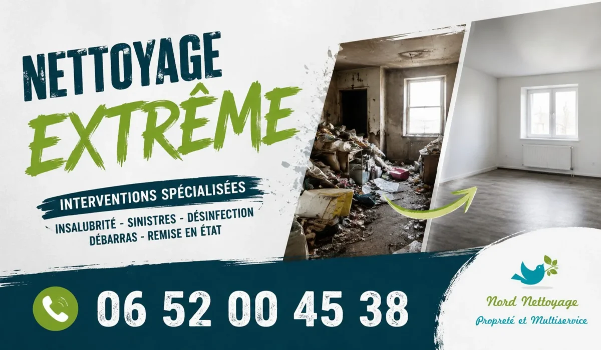 Denain : nos prestations de nettoyage extrême