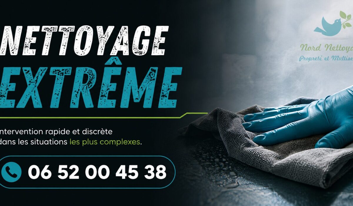 Nettoyage extrême à Désertines réalisé par Nord Nettoyage avec intervention rapide pour logements insalubres, syndrome de Diogène, après décès et sinistres.