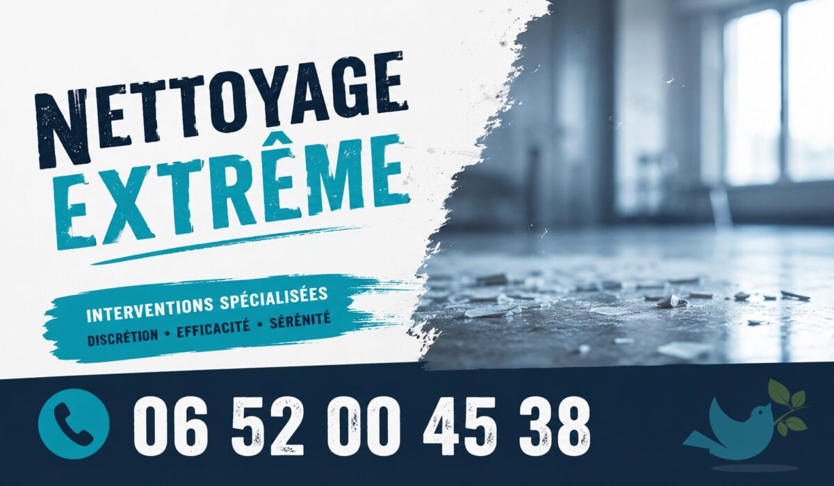 Entreprise de nettoyage extrême à Diémoz avec remise en état de logements insalubres et désinfection complète.