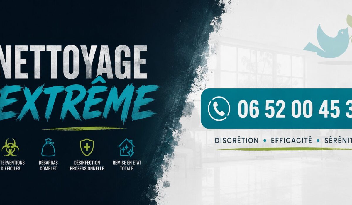 Nettoyage extrême à Drancy avec intervention spécialisée pour logements insalubres, débarras et désinfection complète.