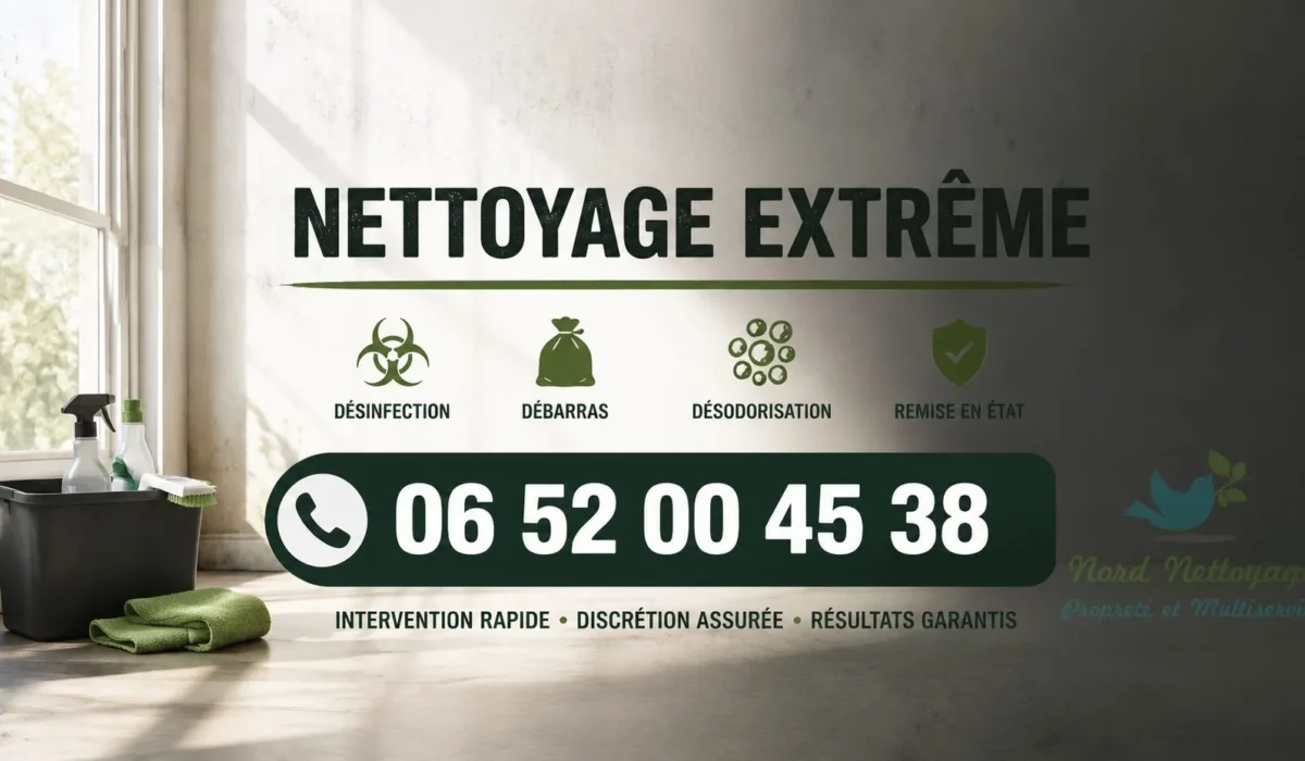 Drocourt : nos prestations de nettoyage extrême