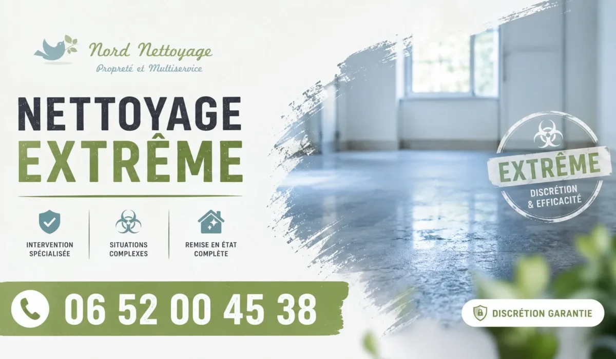 Escaudœuvres : nos prestations de nettoyage extrême