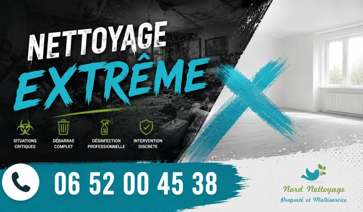 Etaples : nos prestations de nettoyage extrême