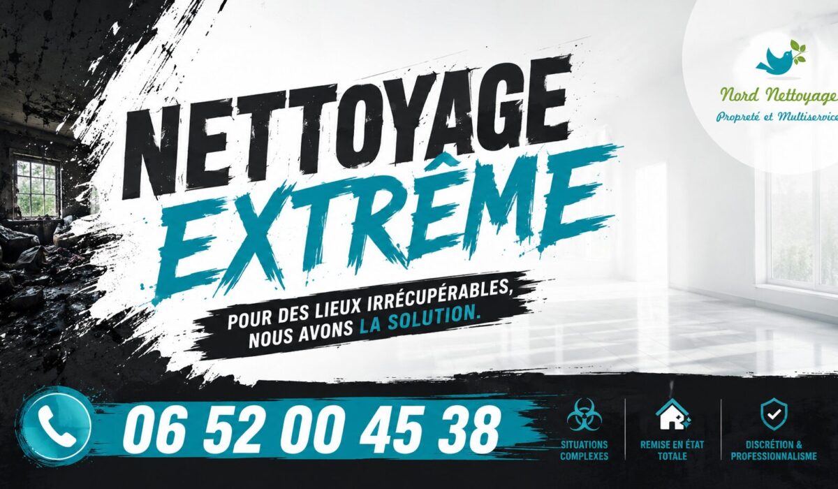 Intervention de nettoyage extrême à Évry avec remise en état complète de logements et locaux très dégradés.