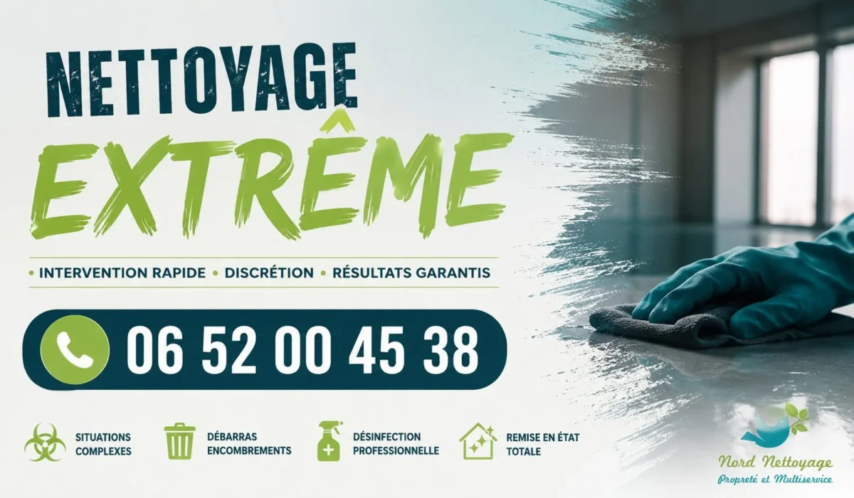 Faches-Thumesnil : nos prestations de nettoyage extrême