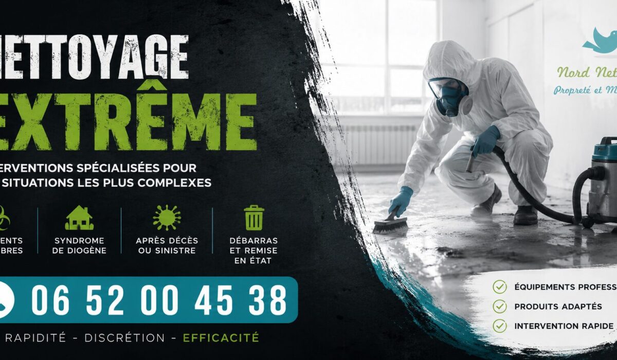 Intervention de nettoyage extrême à Fareins avec remise en état de logements insalubres, débarras et désinfection professionnelle.