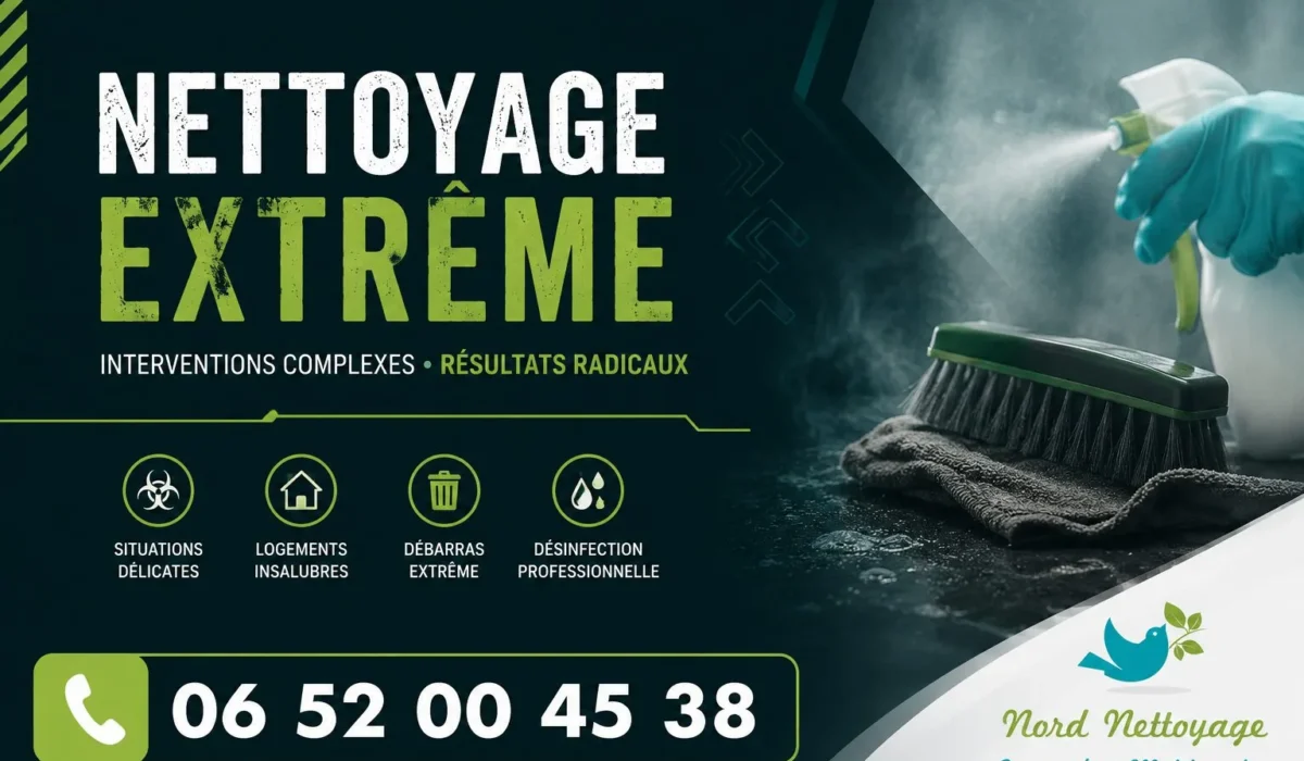 Fenain : nos prestations de nettoyage extrême
