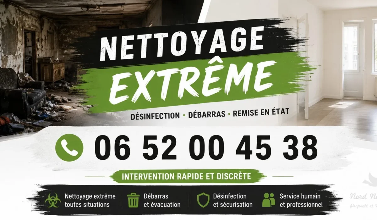 Flixecourt : nos prestations de nettoyage extrême