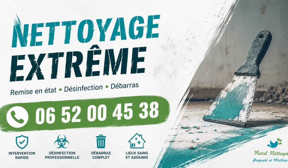 Fouquières-lès-Lens : nos prestations de nettoyage extrême