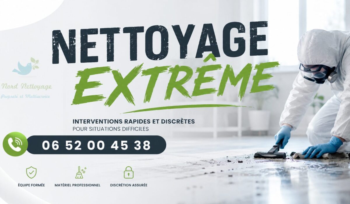 Nettoyage extrême à Gagny avec remise en état complète d’un logement très encombré et insalubre