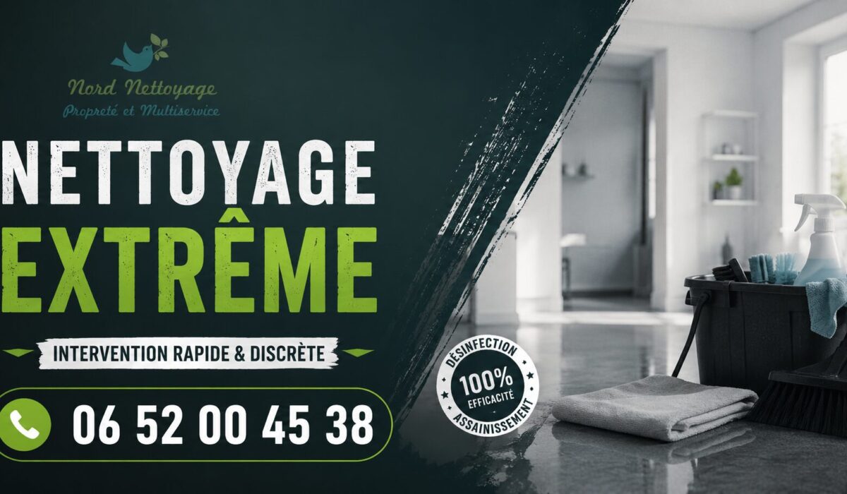 Nettoyage extrême à Gilly-sur-Isère : intervention rapide pour logement insalubre, syndrome de Diogène, désinfection et débarras par Nord Nettoyage.