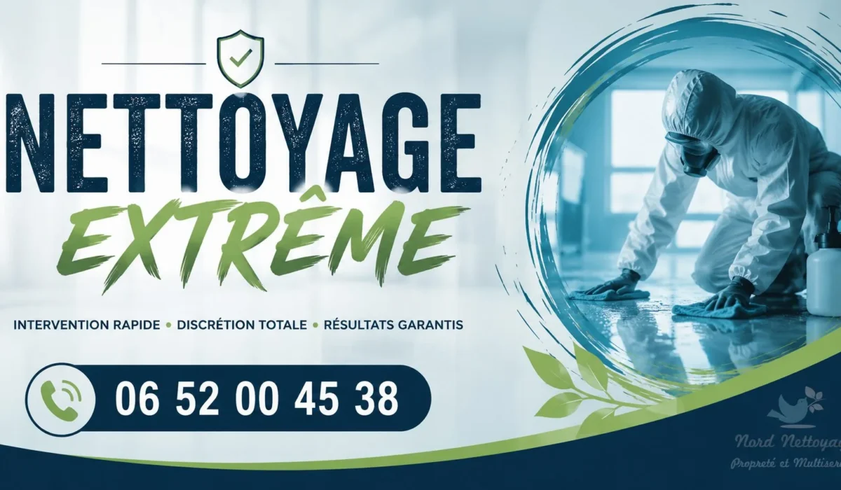 Gouvieux : nos prestations de nettoyage extrême