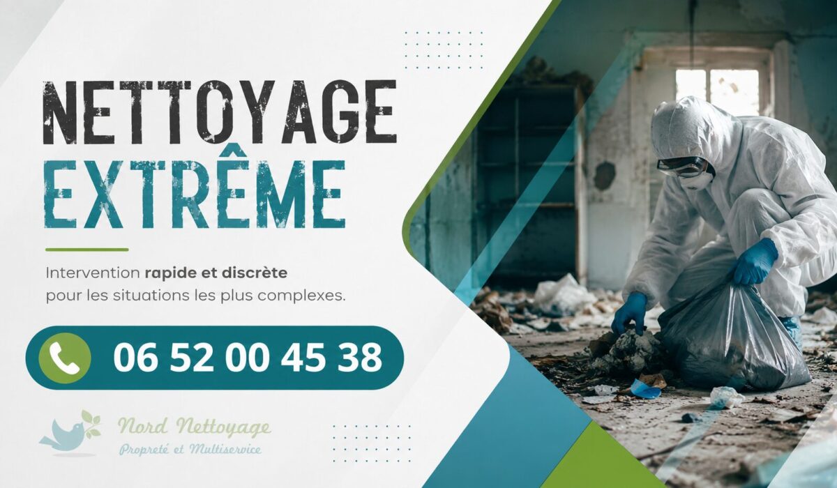 Nettoyage extrême à Grésy-sur-Aix après sinistre, logement insalubre et syndrome de Diogène par Nord Nettoyage.