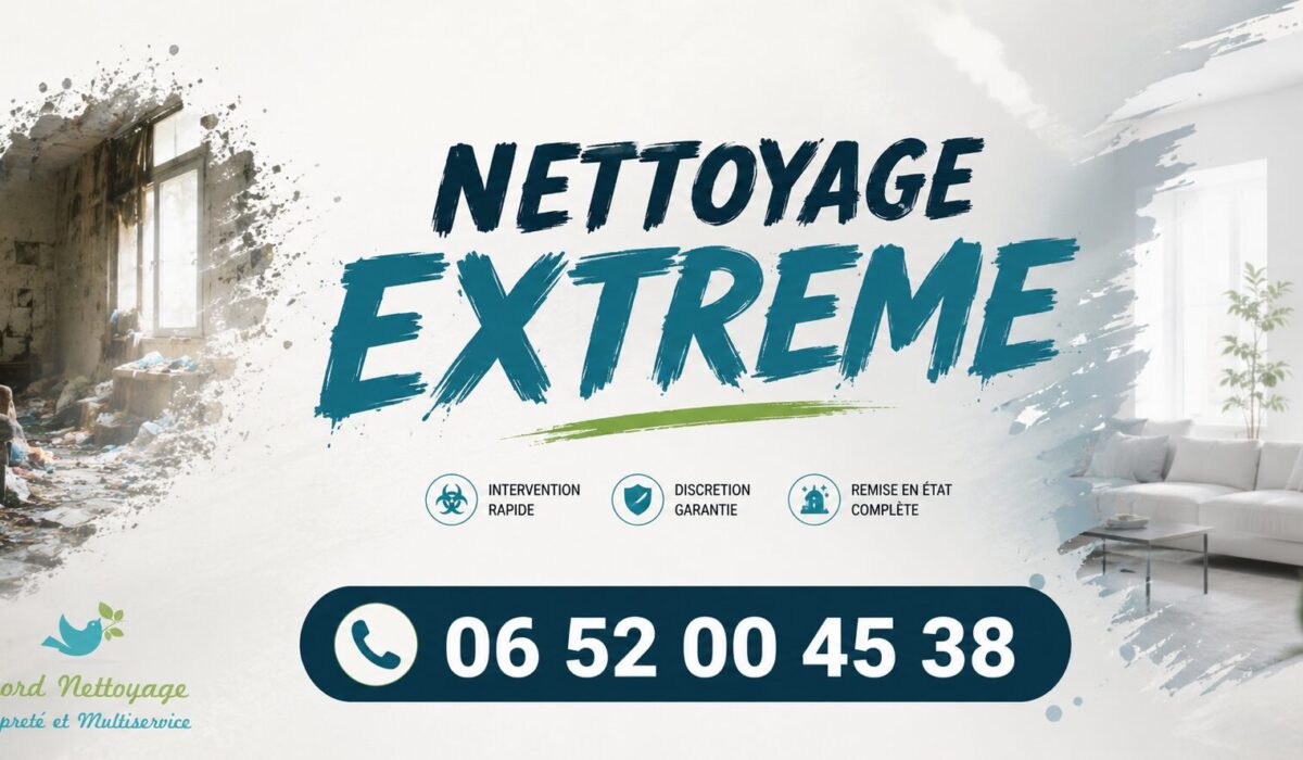 Nettoyage extrême à Grigny : remise en état de logements insalubres et désinfection professionnelle