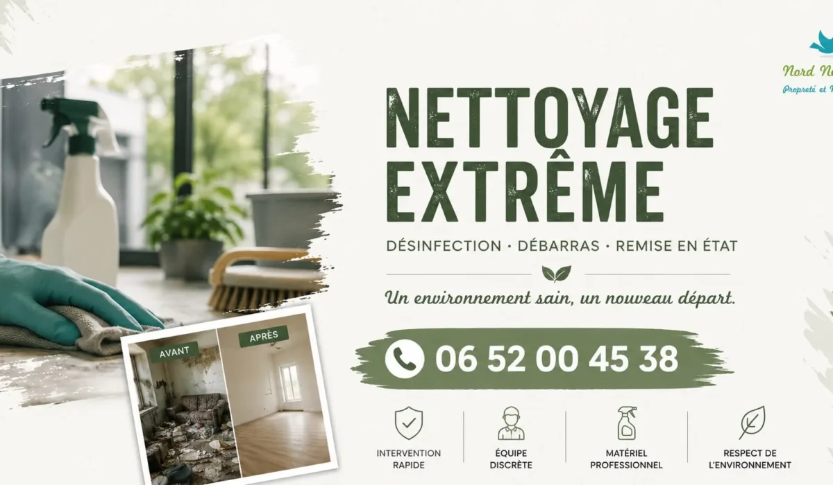 Haillicourt : nos prestations de nettoyage extrême