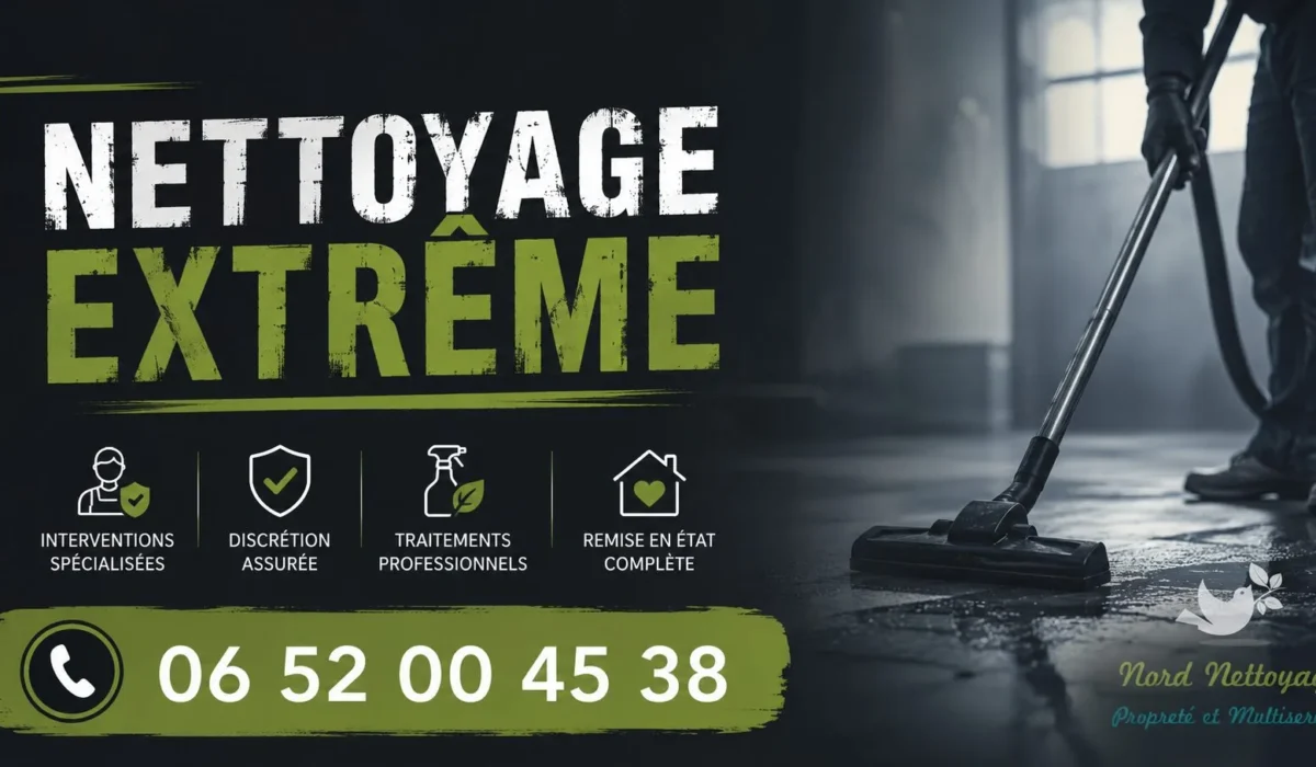 Haisnes : nos prestations de nettoyage extrême