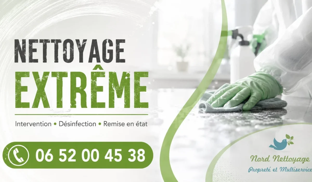 Harnes : nos prestations de nettoyage extrême