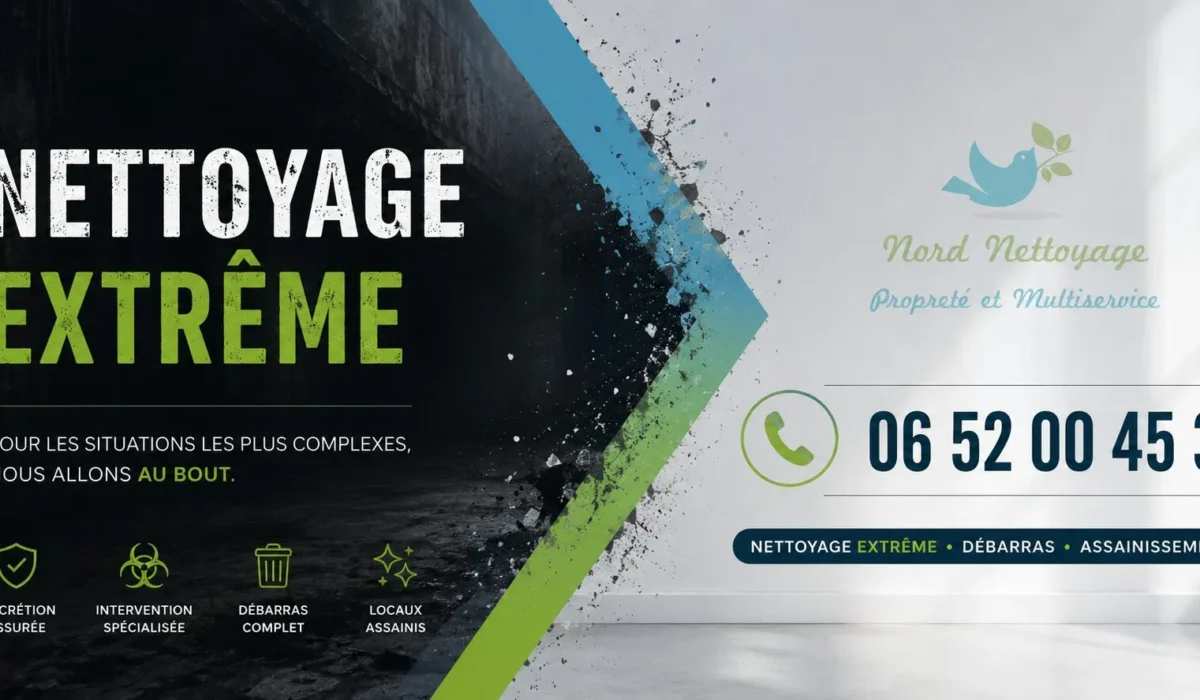 Haspres : nos prestations de nettoyage extrême