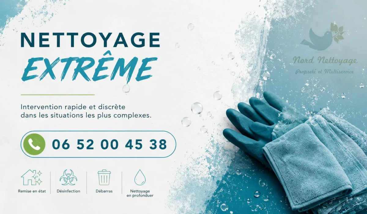 Hérin : nos prestations de nettoyage extrême