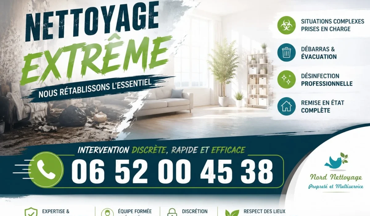Hirson : nos prestations de nettoyage extrême