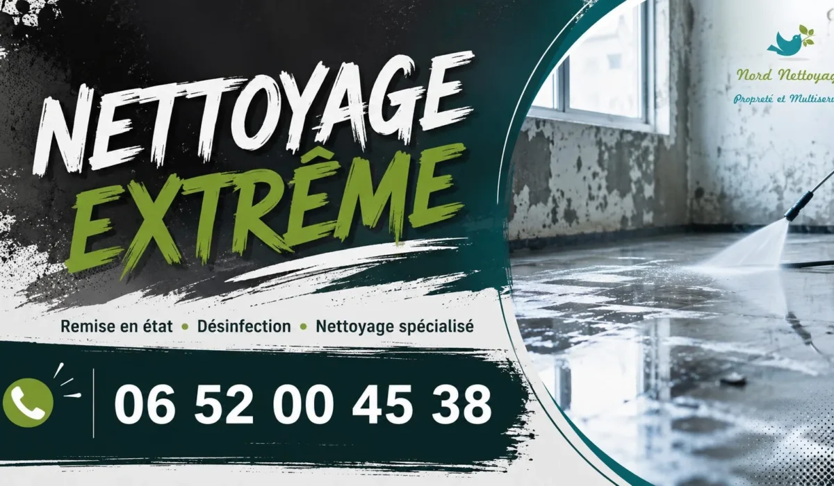 Houdain : nos prestations de nettoyage extrême