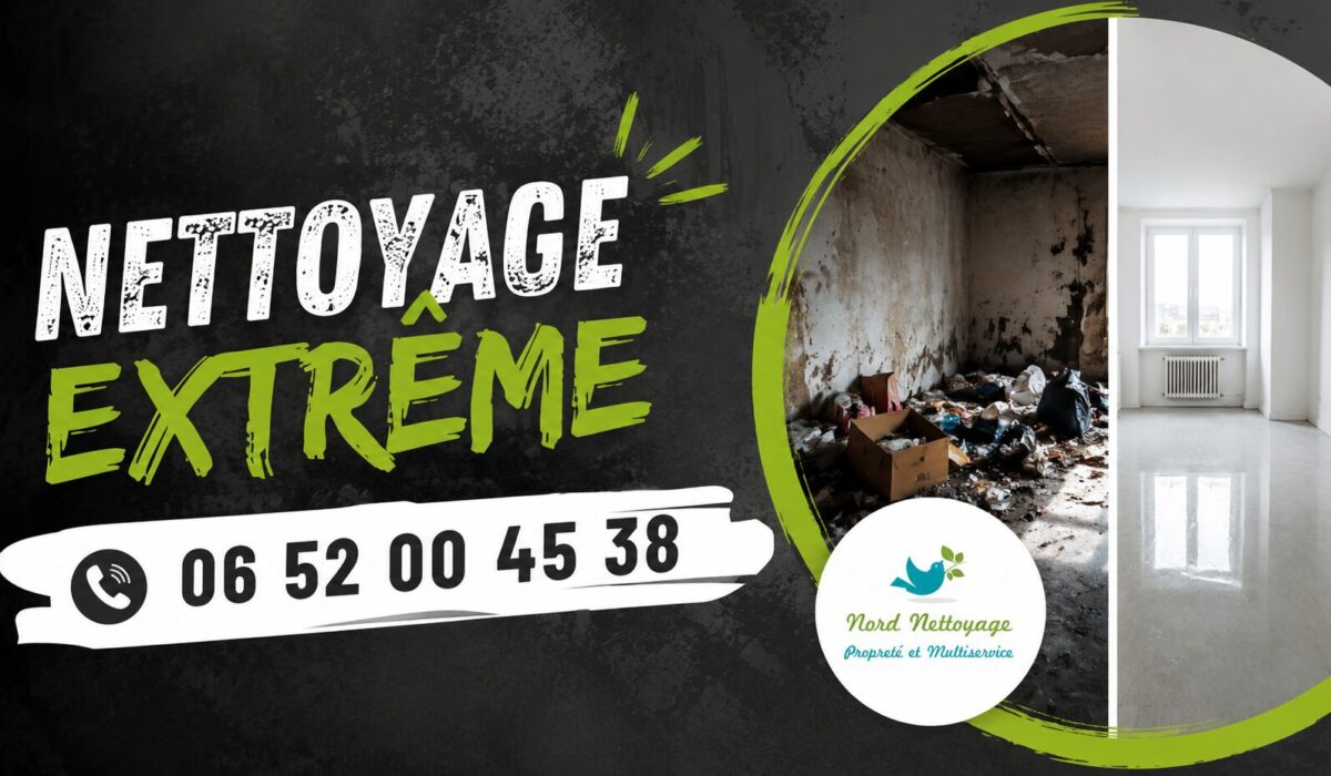 Équipe spécialisée en nettoyage extrême à Houilles avec remise en état complète de logements insalubres, débarras et désinfection professionnelle.