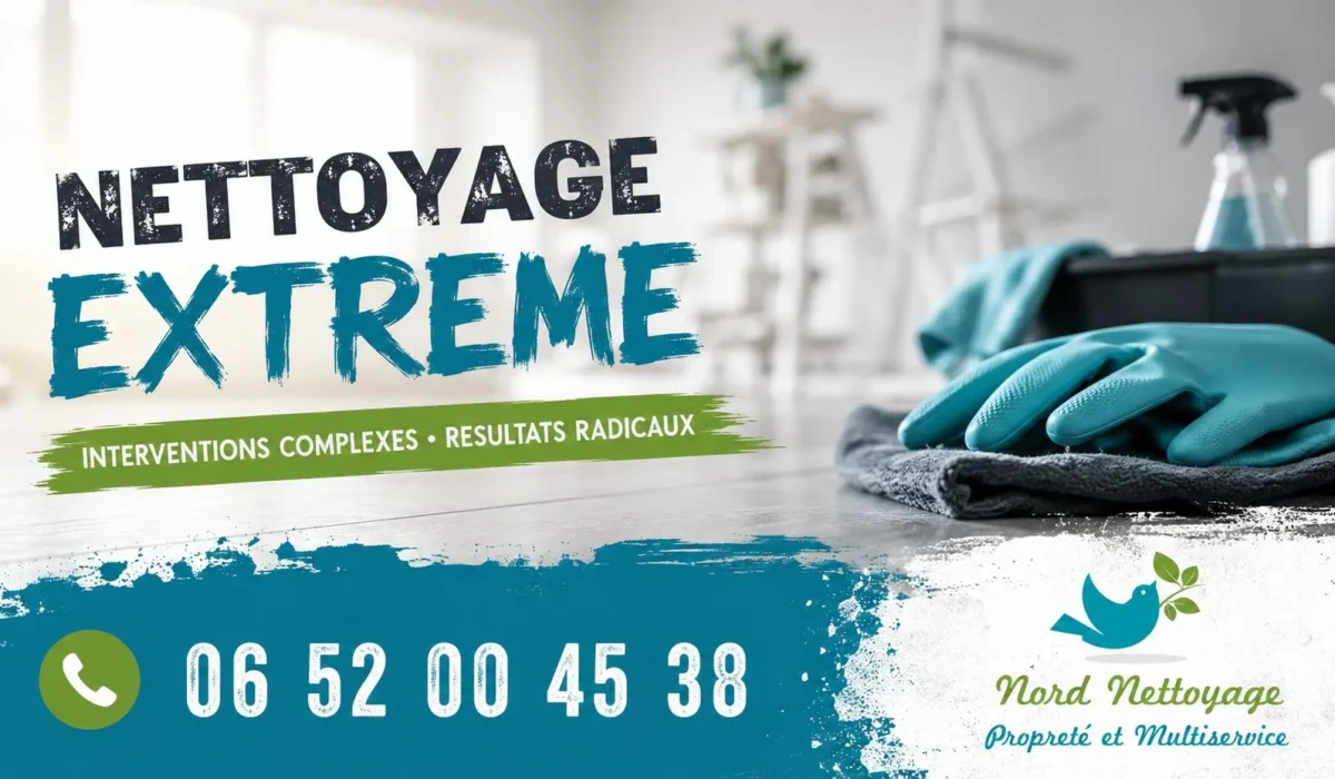 Houplines : nos prestations de nettoyage extrême