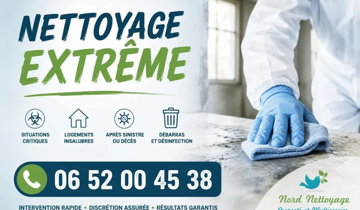 Hulluch : nos prestations de nettoyage extrême