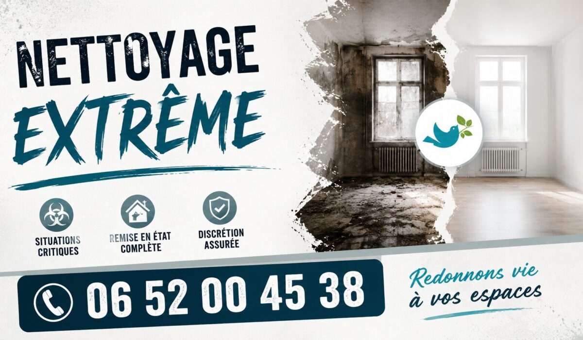 Équipe spécialisée en nettoyage extrême à Izeaux avec intervention rapide, désinfection et remise en état de logements insalubres.